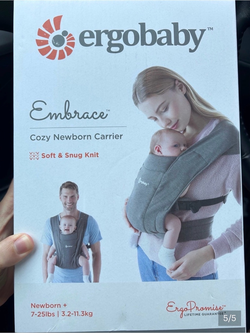 Ergobaby Embrace Newborn Carrier in Gray